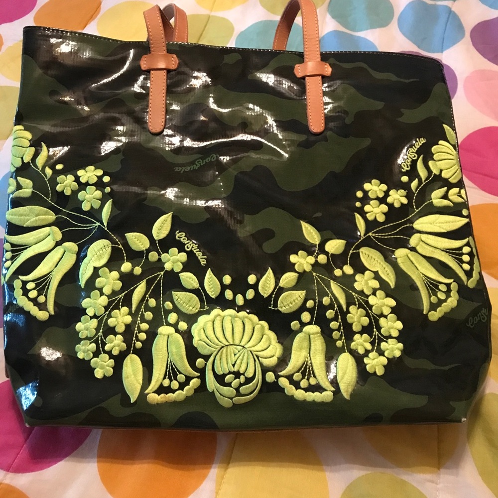 Consuela camouflage tote handbag retired